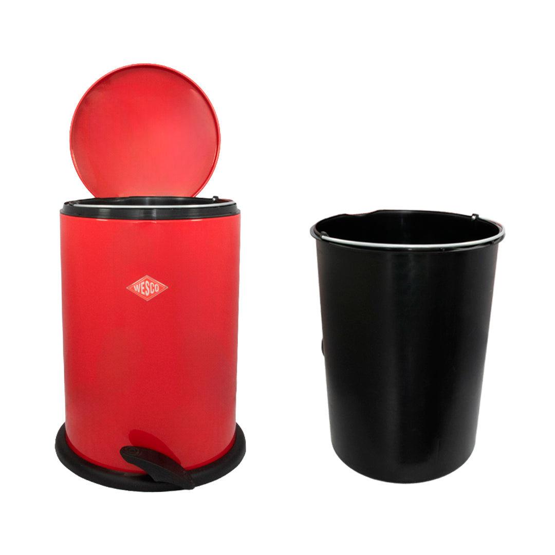 Papelera De Pedal 13 Lt Roja